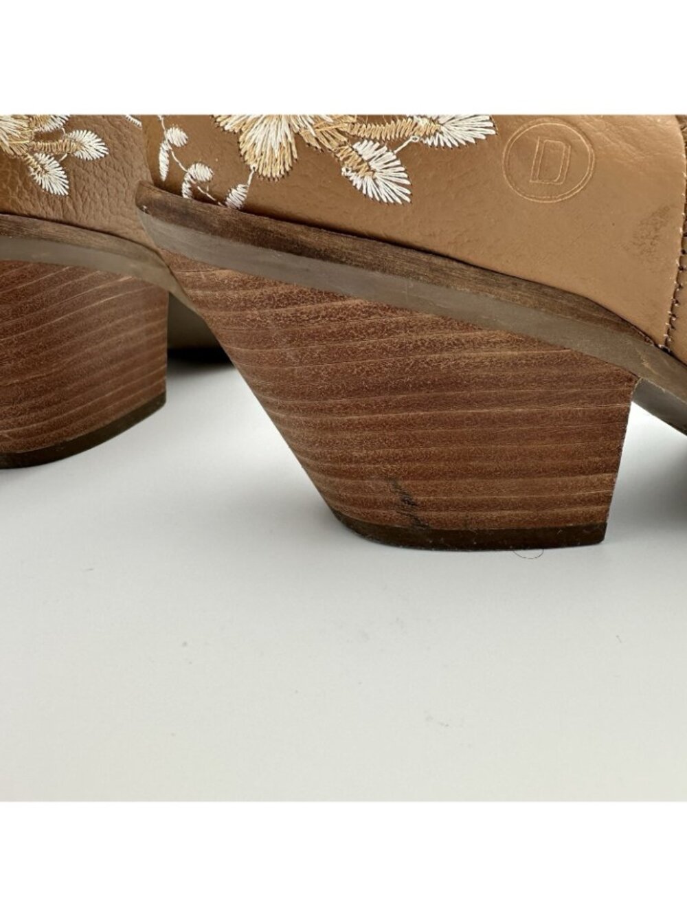 Dingo Primrose Boots Women’s Size 8.5 Brown Leather Floral Short Cowboy DI748 - Picture 11 of 14